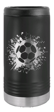 Load image into Gallery viewer, Soccer Laser Engraved Slim Can Insulated Koosie
