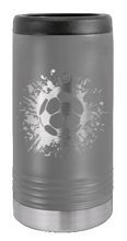 Load image into Gallery viewer, Soccer Laser Engraved Slim Can Insulated Koosie
