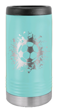 Load image into Gallery viewer, Soccer Laser Engraved Slim Can Insulated Koosie
