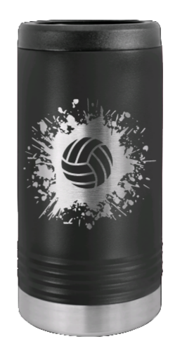 Volleyball Laser Engraved Slim Can Insulated Koosie