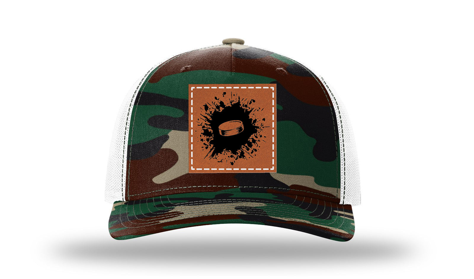 Green Camo / White