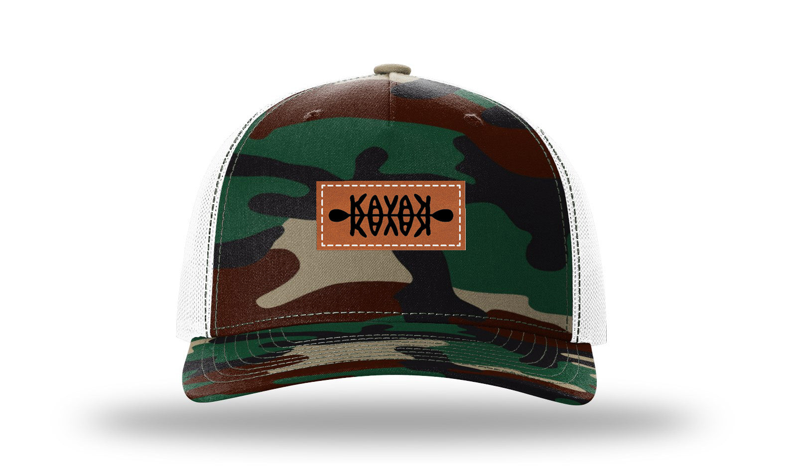 Green Camo / White