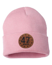 Load image into Gallery viewer, Trump 45 47  Leather Patch Beanie
