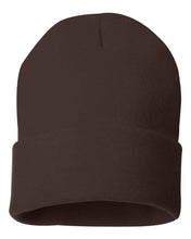 Load image into Gallery viewer, Custom Leather Patch Beanie
