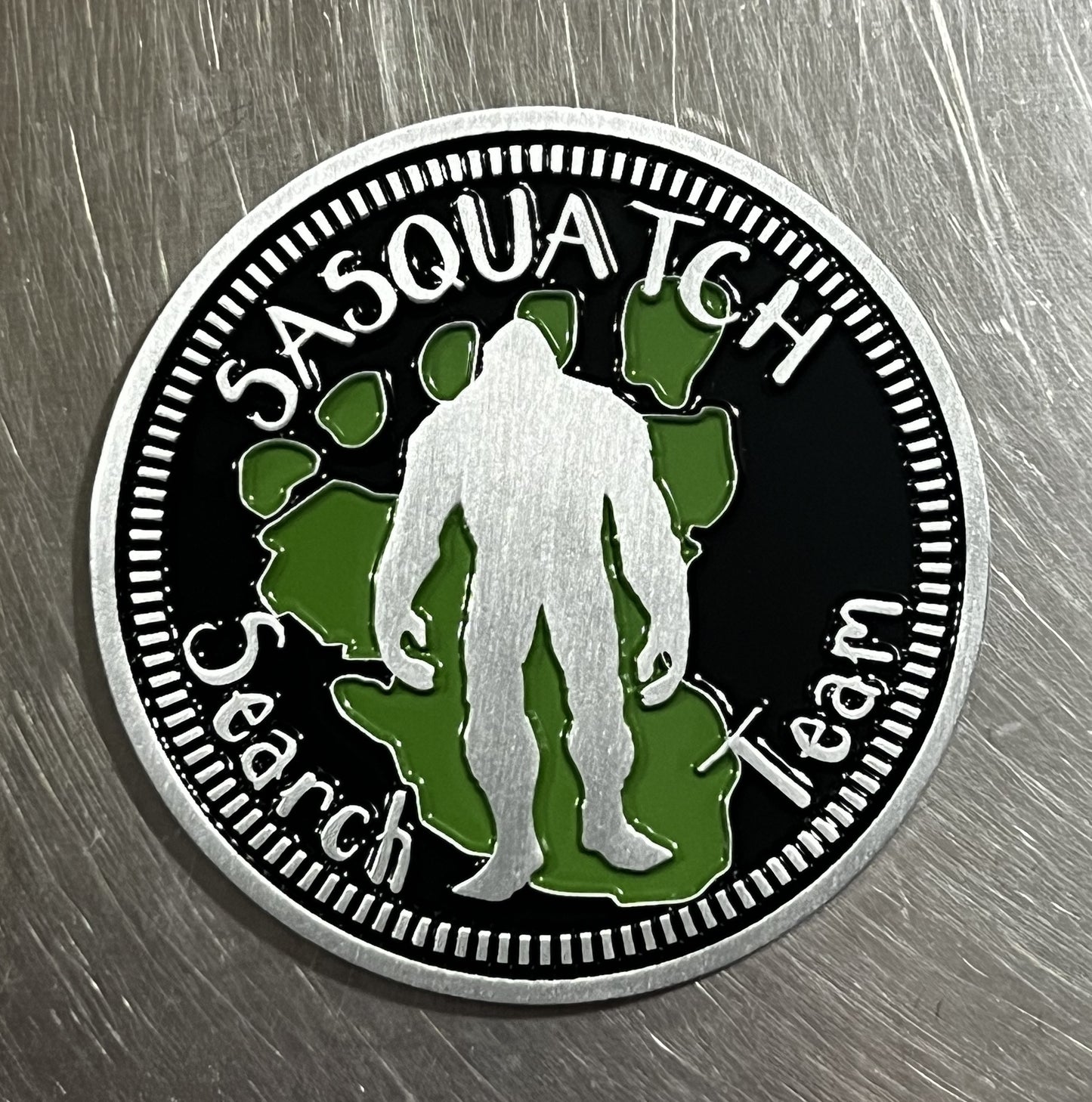 Sasquatch Search Team Fender Badge Emblem-