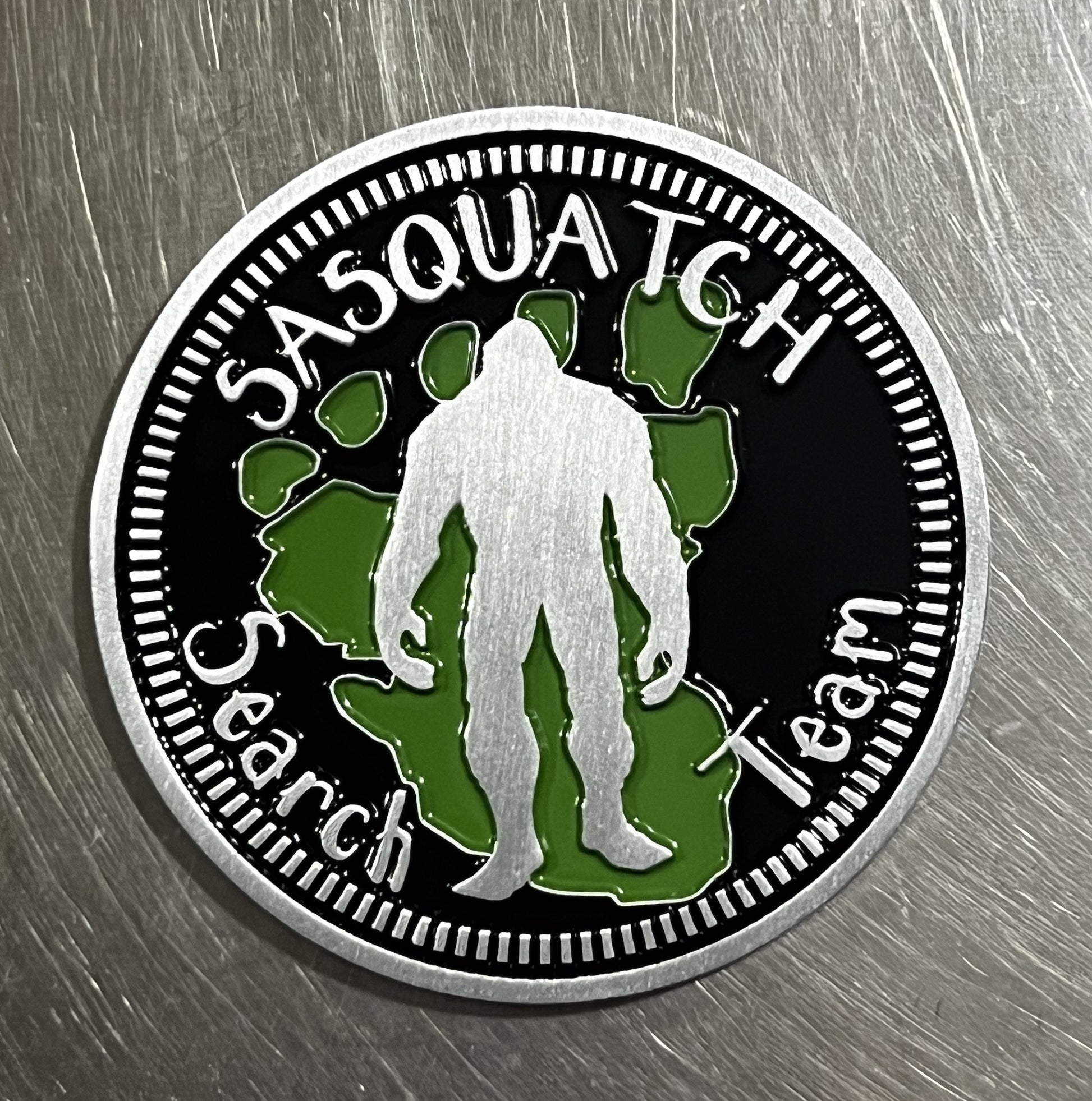 Sasquatch Search Team Fender Badge Emblem-