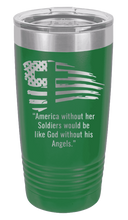 Load image into Gallery viewer, Soldiers and Angels Laser Engraved Tumbler (Etched)
