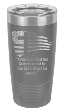 Load image into Gallery viewer, Soldiers and Angels Laser Engraved Tumbler (Etched)
