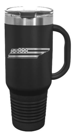 Tennessee Flag 40oz Handle Mug Laser Engraved