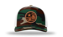 Load image into Gallery viewer, TN Tristar Flag Leather Patch Richardson 112 Duck Camo Hat
