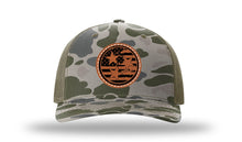 Load image into Gallery viewer, TN Tristar Flag Leather Patch Richardson 112 Duck Camo Hat
