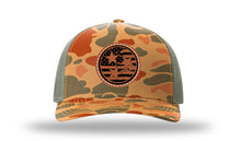 Load image into Gallery viewer, TN Tristar Flag Leather Patch Richardson 112 Duck Camo Hat
