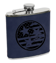 Load image into Gallery viewer, Tennessee Tri-Star Flag Laser Engraved Flask
