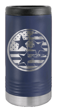 Load image into Gallery viewer, Tennessee Tri-Star Flag Laser Engraved Slim Can Insulated Koosie

