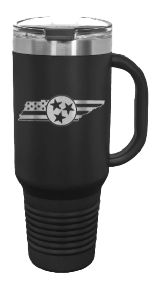 Tennessee Flag Tri-Star 40oz Handle Mug Laser Engraved