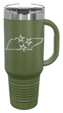 Load image into Gallery viewer, TN Tri-Star State 40oz Handle Mug Laser Engraved
