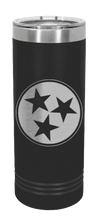 Load image into Gallery viewer, Tennessee Tri-Star Laser Engraved Skinny Tumbler (Etched)
