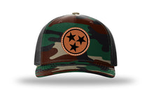 Load image into Gallery viewer, TN Tristar Leather Patch Richardson 112 Duck Camo Hat
