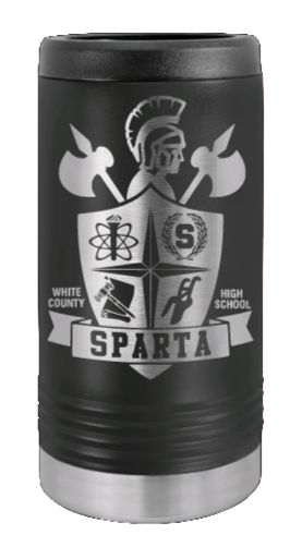 WCHS Shield Laser Engraved Slim Can Insulated Koosie