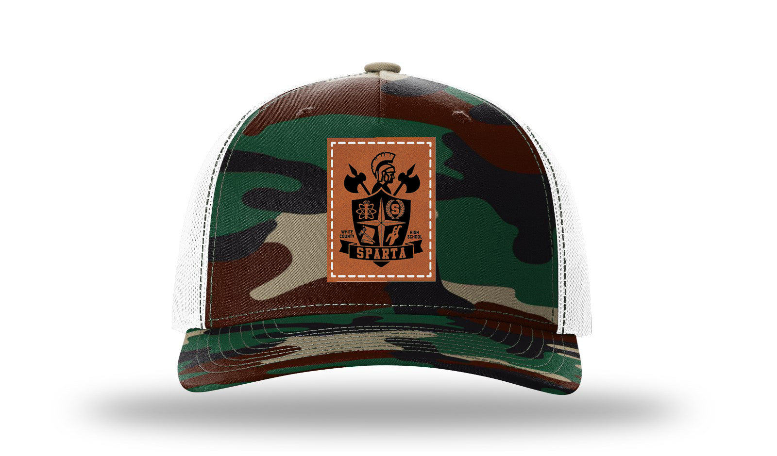 Green Camo / White