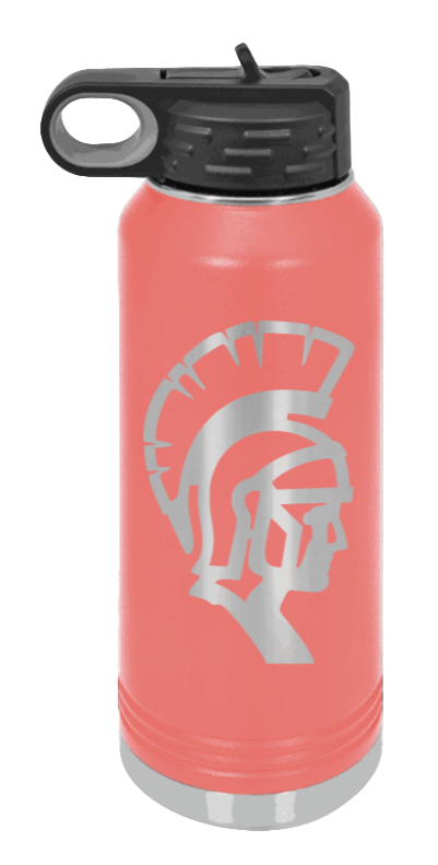 White County High School TN Spartan  - 32oz Water Bottle Laser Engraved- Coral