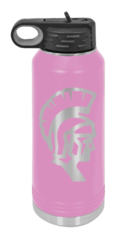 White County High School TN Spartan  - 32oz Water Bottle Laser Engraved- Light Purple