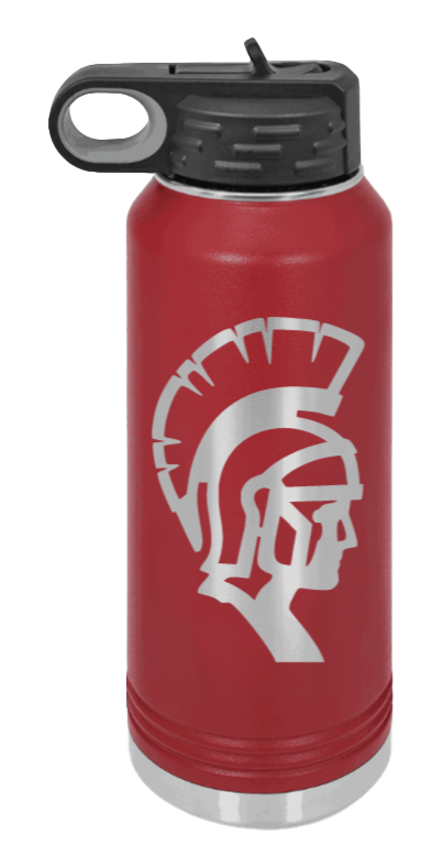 White County High School TN Spartan  - 32oz Water Bottle Laser Engraved- Maroon