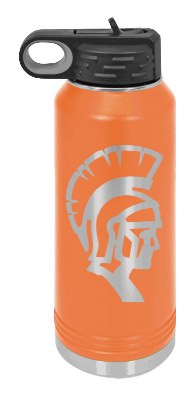 White County High School TN Spartan  - 32oz Water Bottle Laser Engraved- Orange
