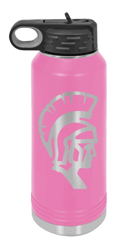 White County High School TN Spartan  - 32oz Water Bottle Laser Engraved- Pink