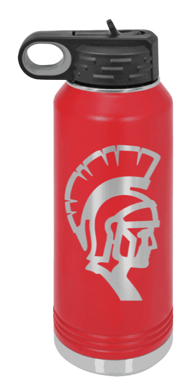 White County High School TN Spartan  - 32oz Water Bottle Laser Engraved- Red