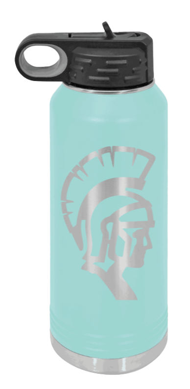 White County High School TN Spartan  - 32oz Water Bottle Laser Engraved- Teal