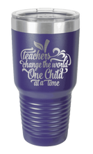 Load image into Gallery viewer, Teachers Change the World Laser Engraved Tumbler (Etched)
