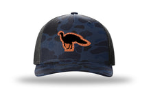 Load image into Gallery viewer, Turkey Leather Patch Richardson 112 Duck Camo Hat
