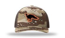 Load image into Gallery viewer, Turkey Leather Patch Richardson 112 Duck Camo Hat
