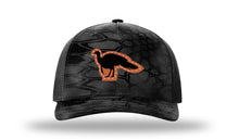 Load image into Gallery viewer, Turkey Leather Patch Richardson 112 Duck Camo Hat
