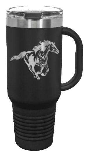 Horse 3 40oz Handle Mug Laser Engraved