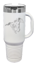 Load image into Gallery viewer, Horse 3 40oz Handle Mug Laser Engraved
