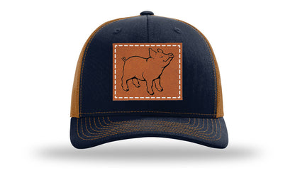 Navy / Caramel