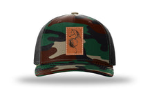 Load image into Gallery viewer, Floral Horse Leather Patch Richardson 112PFP Camo Hat
