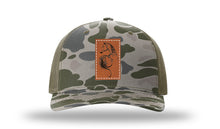 Load image into Gallery viewer, Floral Horse Leather Patch Richardson 112PFP Camo Hat
