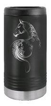 Load image into Gallery viewer, Floral Horse Laser Engraved Slim Can Insulated Koosie

