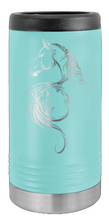 Load image into Gallery viewer, Floral Horse Laser Engraved Slim Can Insulated Koosie
