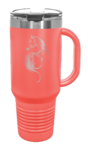 Load image into Gallery viewer, Floral Horse 40oz Handle Mug Laser Engraved
