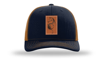 Navy / Caramel