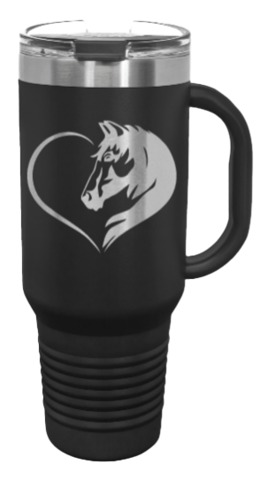 Horse Love 40oz Handle Mug Laser Engraved