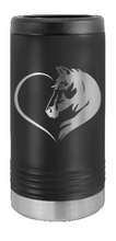Load image into Gallery viewer, Horse Love Laser Engraved Slim Can Insulated Koosie
