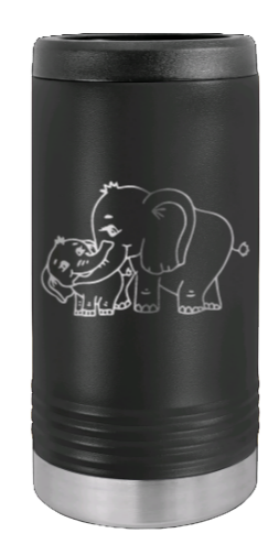 Elephant Laser Engraved Slim Can Insulated Koosie