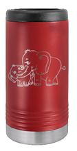 Load image into Gallery viewer, Elephant Laser Engraved Slim Can Insulated Koosie
