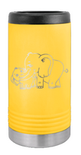 Load image into Gallery viewer, Elephant Laser Engraved Slim Can Insulated Koosie
