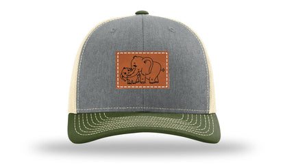 Heather Grey / Birch / Army Olive